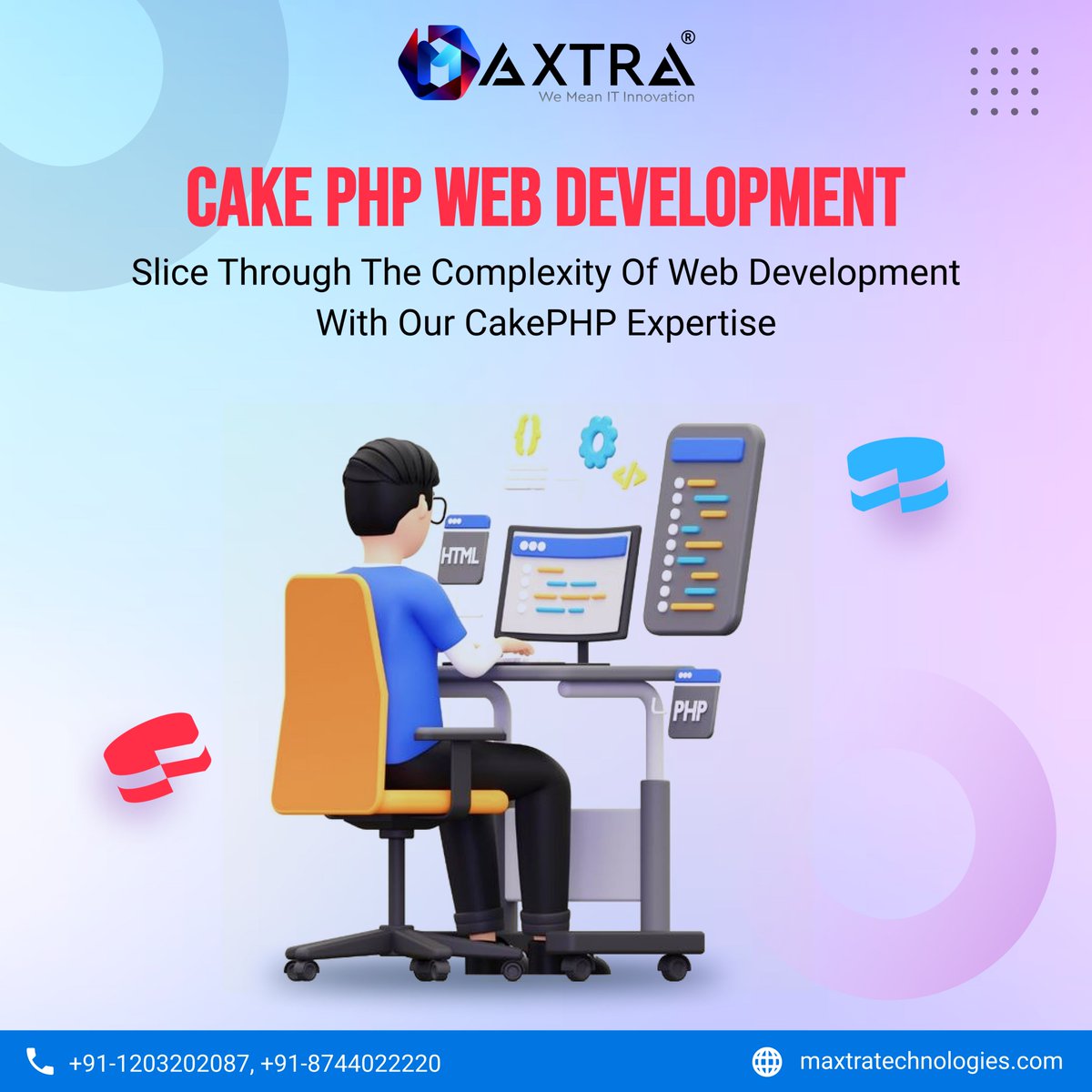 Maxtratech's tweet photo. 🎂 Elevate your web presence with our top-tier CakePHP development services! 🚀 Let's sprinkle some magic on your projects with our expertise.

🌍 - https://t.co/ppiMFN8rzh
📱- +91-8744022220

#CakePHP #WebDevelopment #TechSavvy #InnovationHub #CakePHPdevelopment #phpdevelopers https://t.co/sfDqZTmCf1