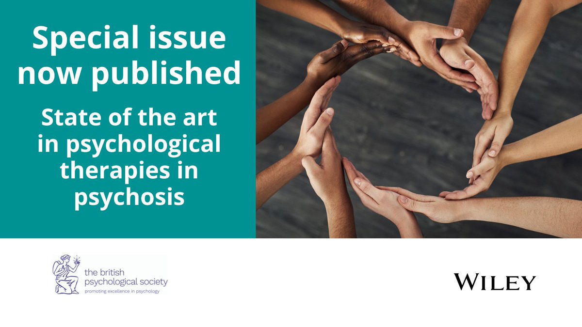 New special issue from Psychology and Psychotherapy: Theory, Research and Practice. @BPSOfficial Read now 🔗 ow.ly/Czxy50R3Z6b