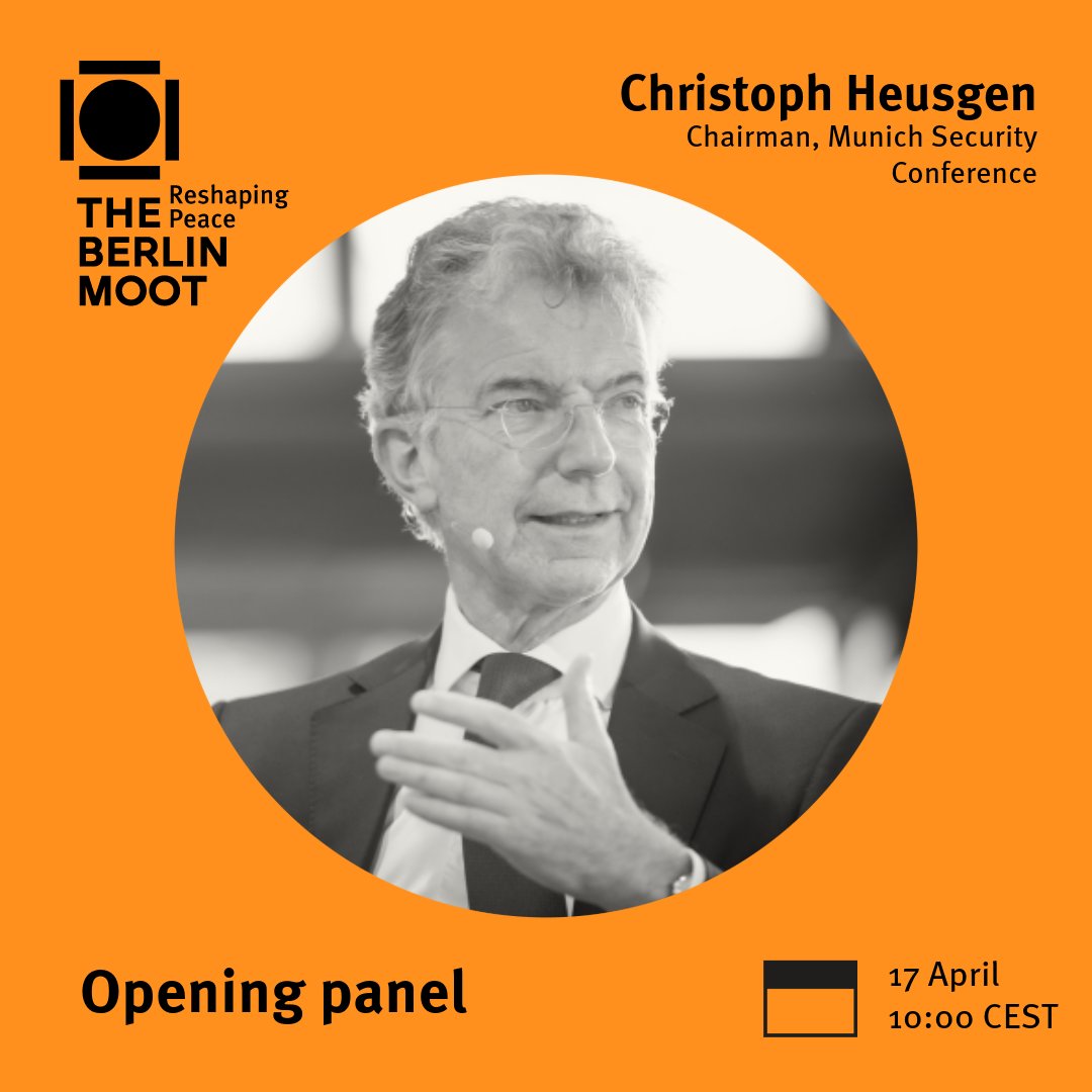 Delighted to be speaking at the opening panel of #TheBerlinMoot today. Watch @BerghofFndon's event live at 10am (CEST) via berlinmoot.org. #ReshapingPeace