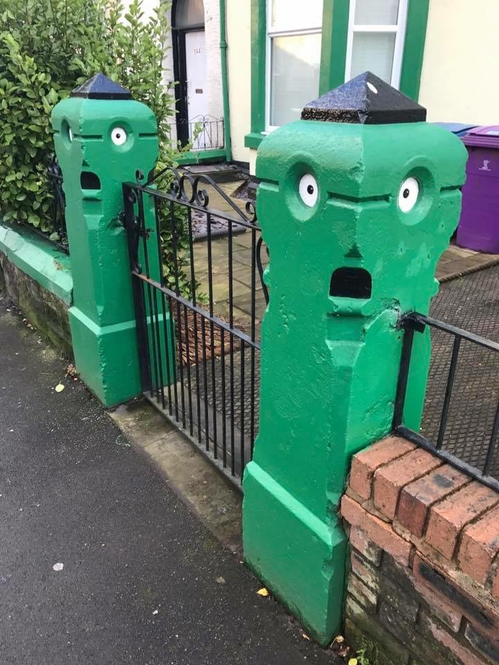 Anyone got a photo of a couple of very indignant gate posts? Oh, hang on, never mind… just found one