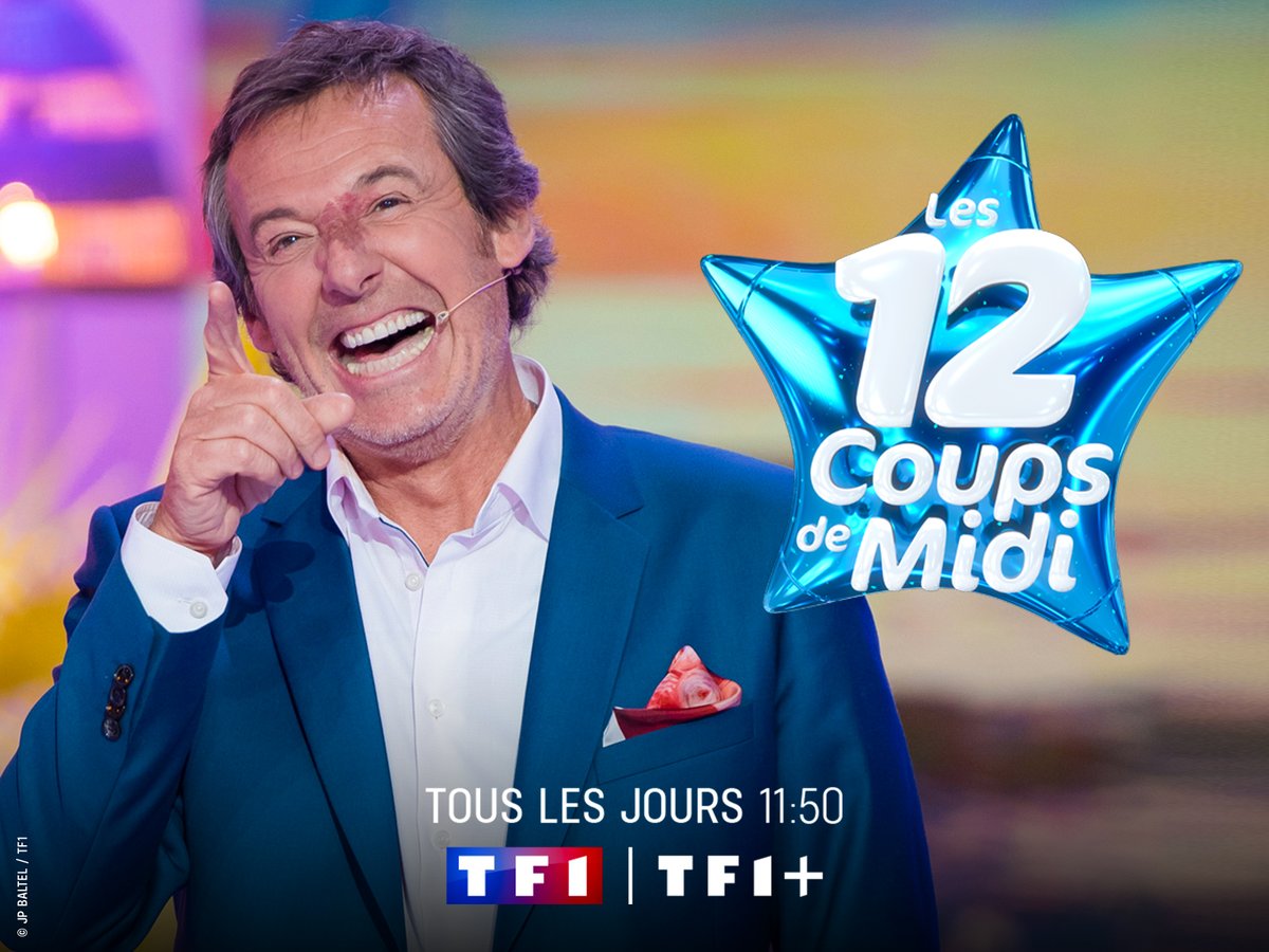 #Audiences @TF1 Toujours de belles performances et un très large #Leadership pour @12coups_tf1 présenté par @JL_Reichmann 📌 3,1 M Tvsp 🔥 Jusqu’à 4,3 M Tvsp ✅36% PdA 4+ ✅31% PdA FRDA-50 ✅30% PdA 25-49 ✅37% PdA 15-24 ✅35% PdA 15-34 Rdv à 11H50 sur @TF1 et @tf1plus