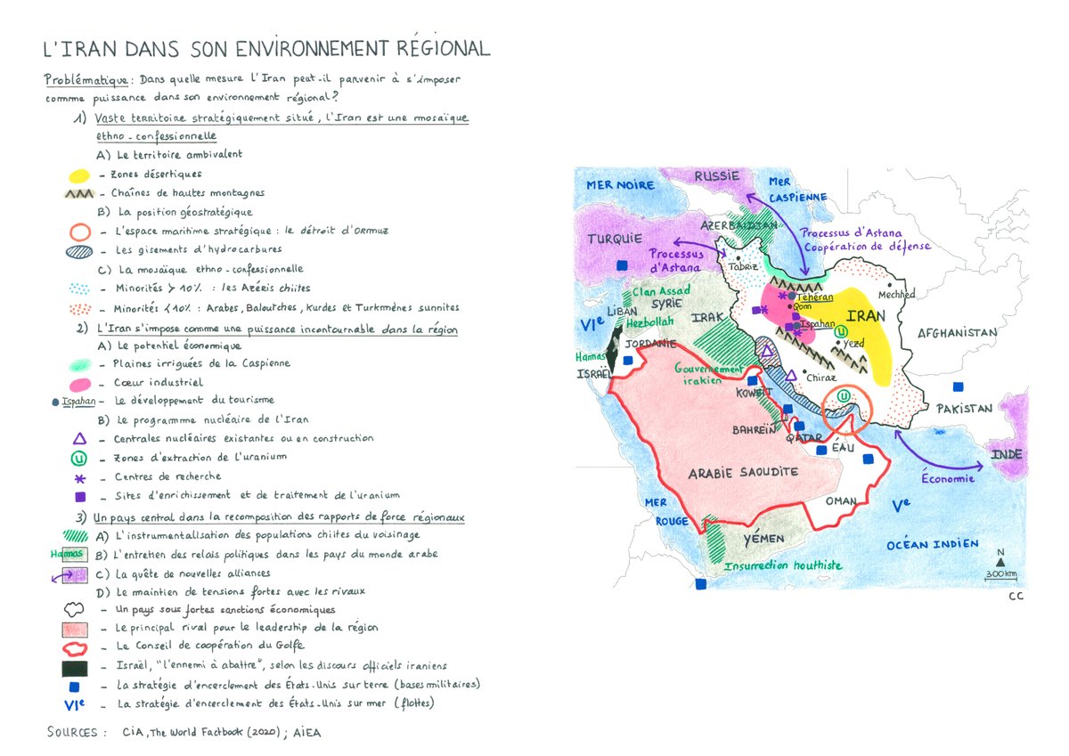 cpchabert's tweet photo. L'Iran dans son environnement régional --> https://t.co/0fADWZZHVh

#carte #map #geopolitique #mindthemap #IranIsraelConflict https://t.co/RX9H95XoEs