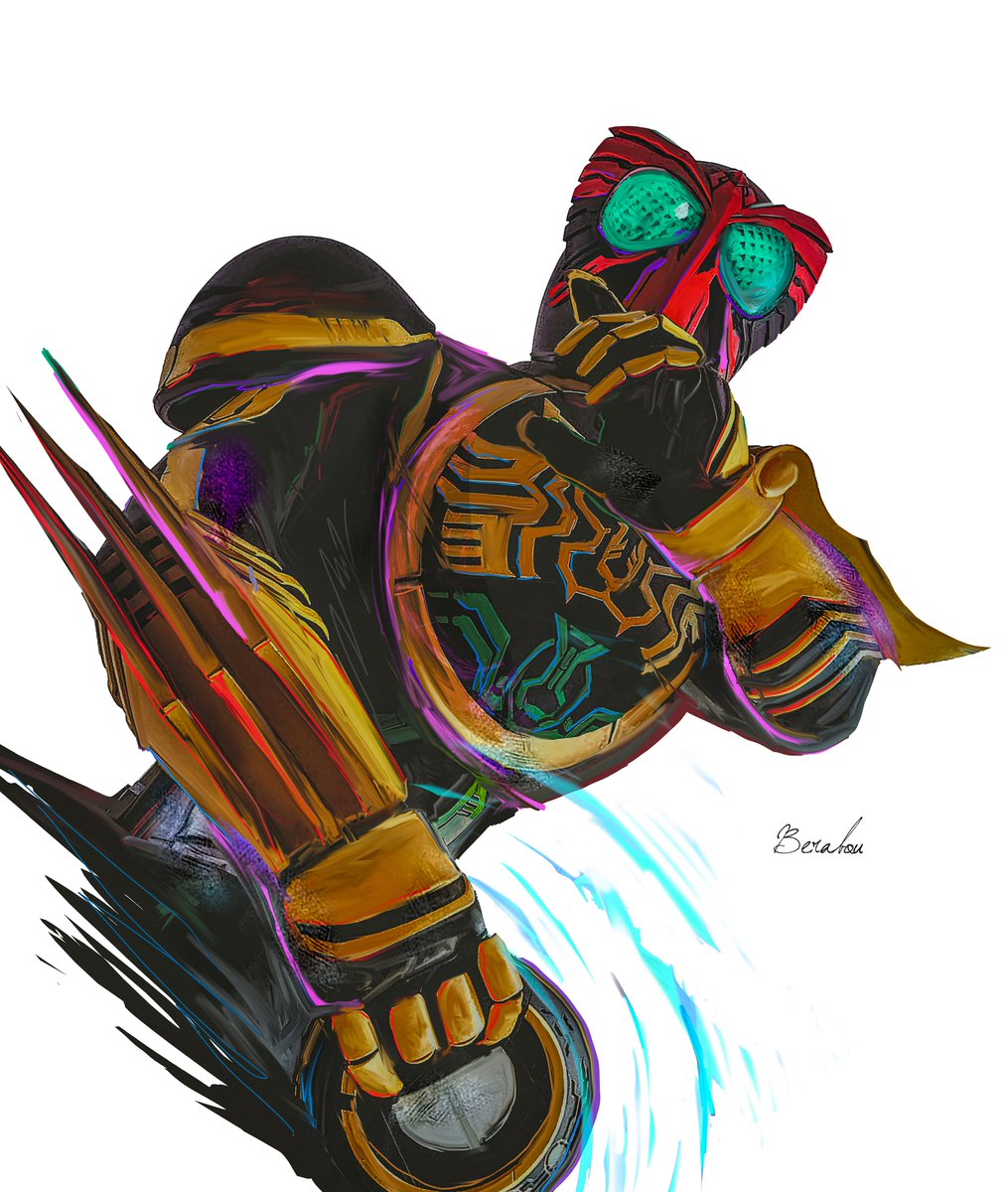 欲望がある限り 何かが変わり、生まれる。 #仮面ライダーオーズ #FANART #kamenriderOOO #渡部秀