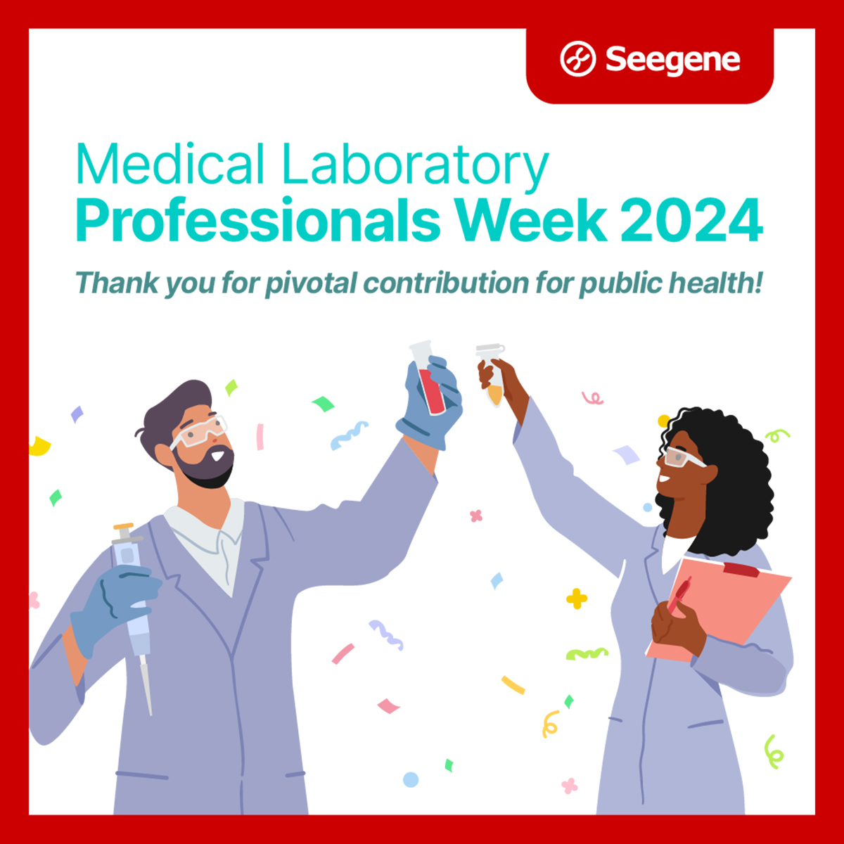 🧪 Happy Medical Laboratory Professionals Week! In celebration of Lab Week, Seegene honors all those who are vital members of the lab community! Remember to show your appreciation for all lab professionals for their contributions to the health of our families and the larger…
