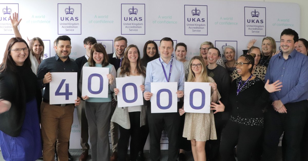 🥳UKAS has just celebrated our most recent social media milestone, having reached an amazing 40,000 followers on LinkedIn! Thank you to every single one of you! 🙏