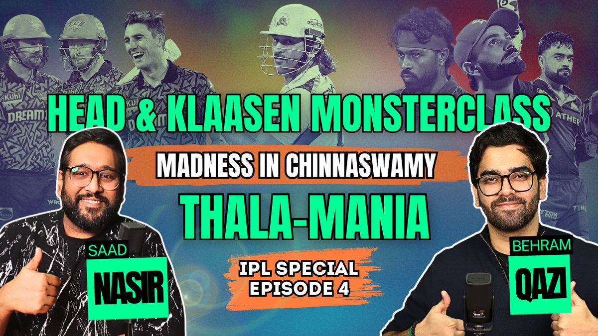The 4h episode of our #IPL series is out now! @DeafMango & I have an in-depth look at each team's performance over the past week!

DO NOT MISS THIS 🫵

youtu.be/wVL0CV3iBYw?si…

#ProSports