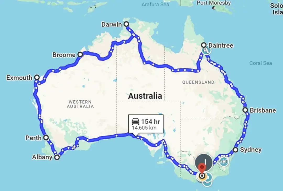 jcrabtree's tweet photo. ๐ฆ๐บ #OzLap ๐ฎ๐ณ
๐Namaste & G'Day Indian & Aussie #Mahindra friends.
I'm going to head off around Australia in my โฅ๏ธ XUV700 AX7L.
I'll also visit Uluru, Ayres Rock in Central Oz, yet the trip's too long for Google to show.
Wish me luck! ๐
Jonathan J. Crabtree
@anandmahindra https://t.co/iJB95pSWeu