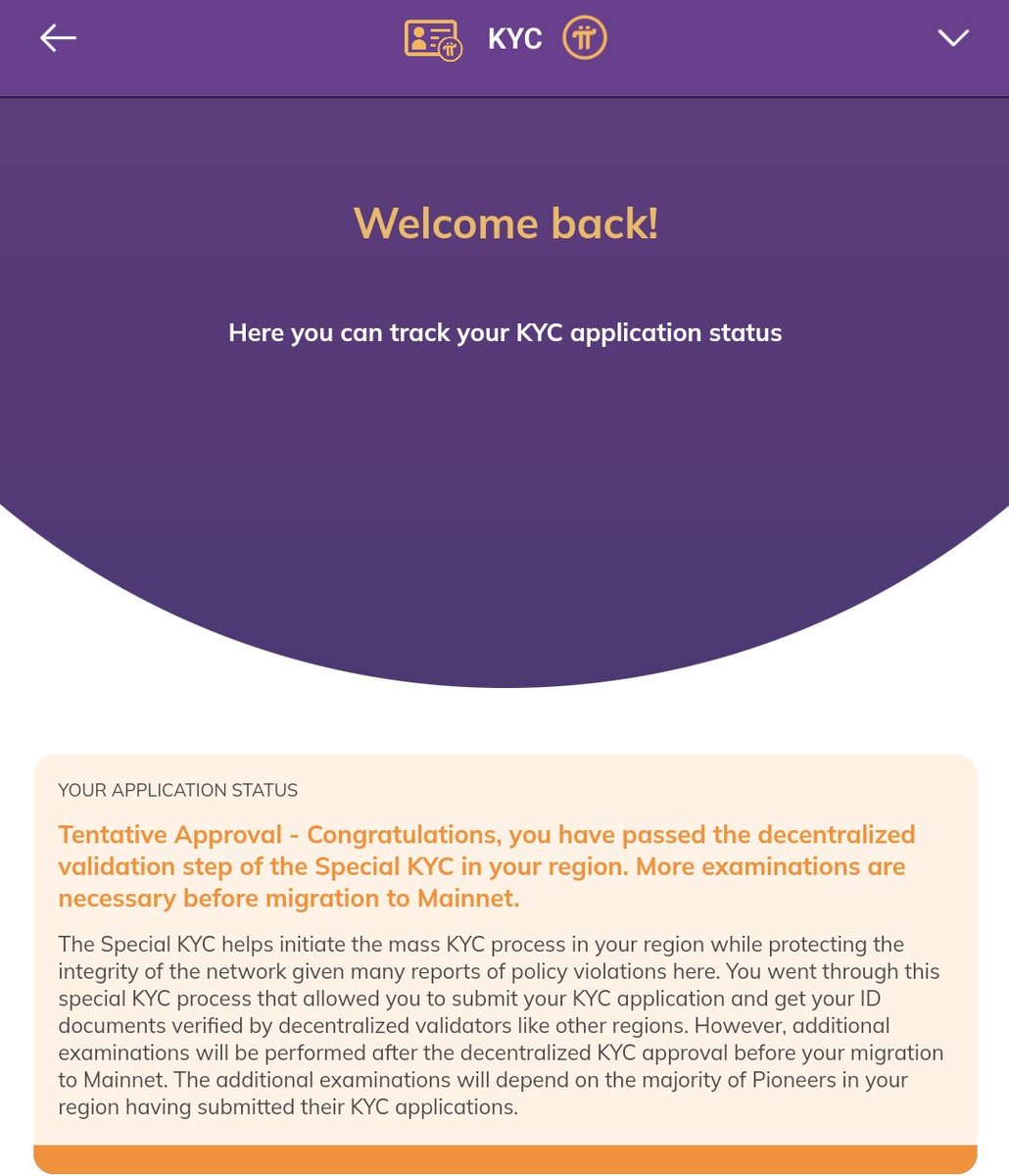 Some of you have been wondering, and I am reminding you. This is my KYC status. I am not among the 10 million KYC'd pioneers. Hopefully, you and I will be among the 15 million KYC milestone.

So keep being positive. We're still on track to Open Network of mainnet. #PiNetwork