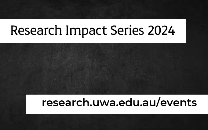 The UWA Research Impact Series showcases some of our key research & discoveries

Come & learn about the problems we are working on, & how research has contributed to change in our community

Visit the program throughout 2024 research.uwa.edu.au/events

#uwaresearchimpactseries