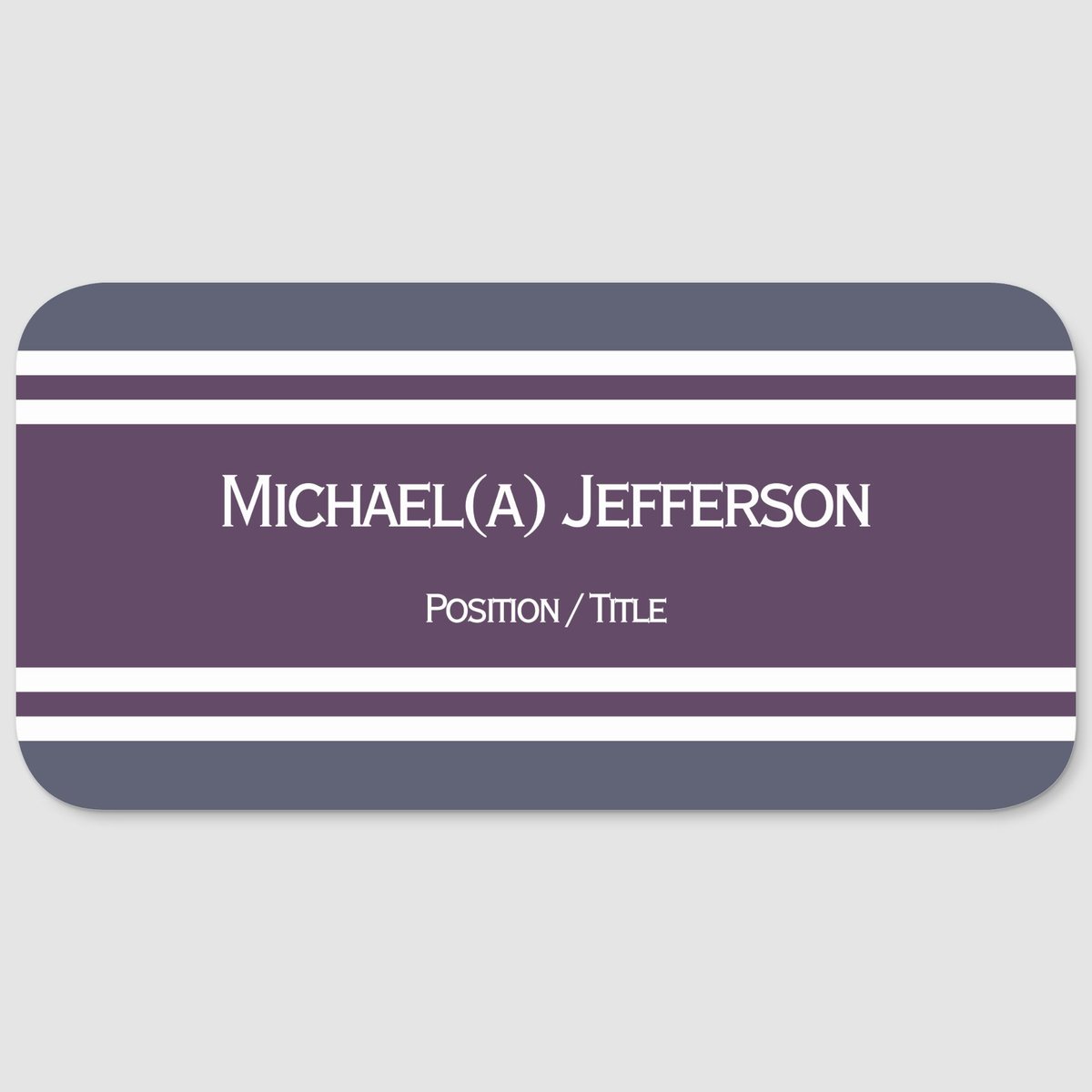 #Purple Blue White Name Tag zazzle.com/violet_purple_… Modern minimalism or timeless allure? #nametag can be a #Personalizedgift for #corporate #employees #Professional #identity for every team #nametags Give a #corporategift #zazzlemade #zazzle #BusinessMan #BusinessSolutions