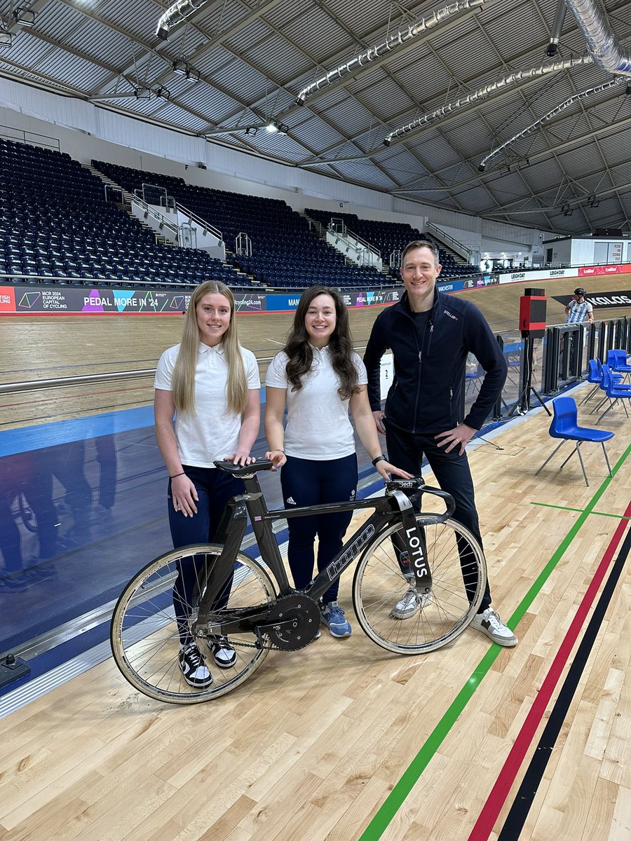 Olympic track cyclists Emma Finucane and Sophie Capewell on @BBCBreakfast this morning Talking GB medal hopes, #paris2024 and their incredible £30,000 track bikes #100daystogo