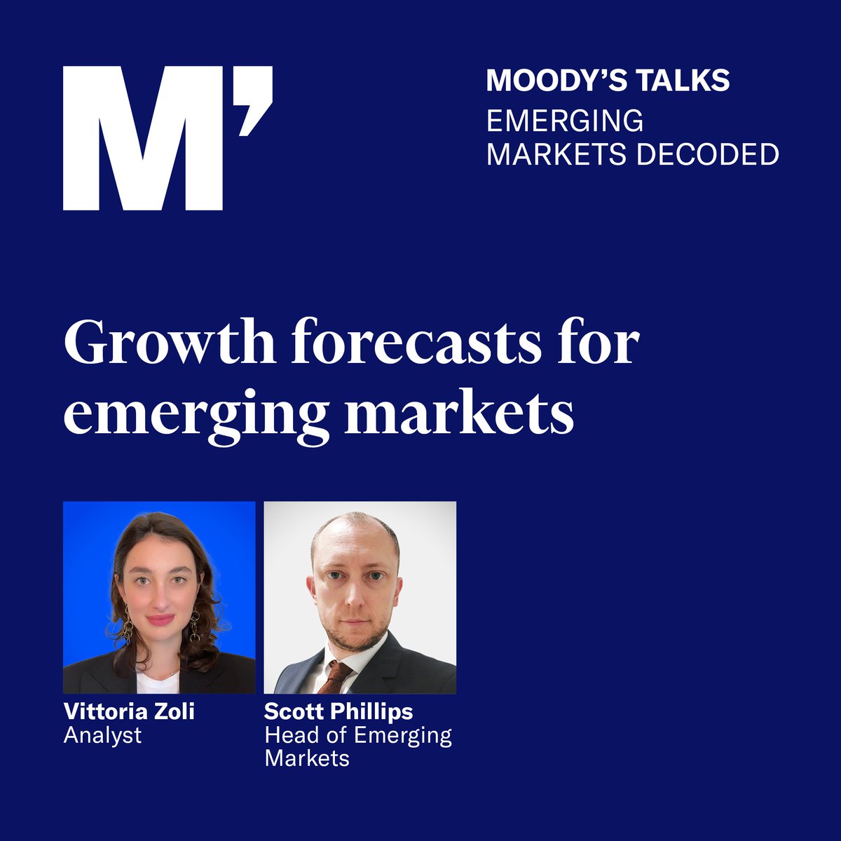 How will inflation, interest rate trends and US Fed decisions affect GDP growth in emerging markets from Asia to Central Europe and beyond? Moody’s experts explain the trends, and why prospects are better in some regions than others. Listen here: mdy.link/3xwhJbJ