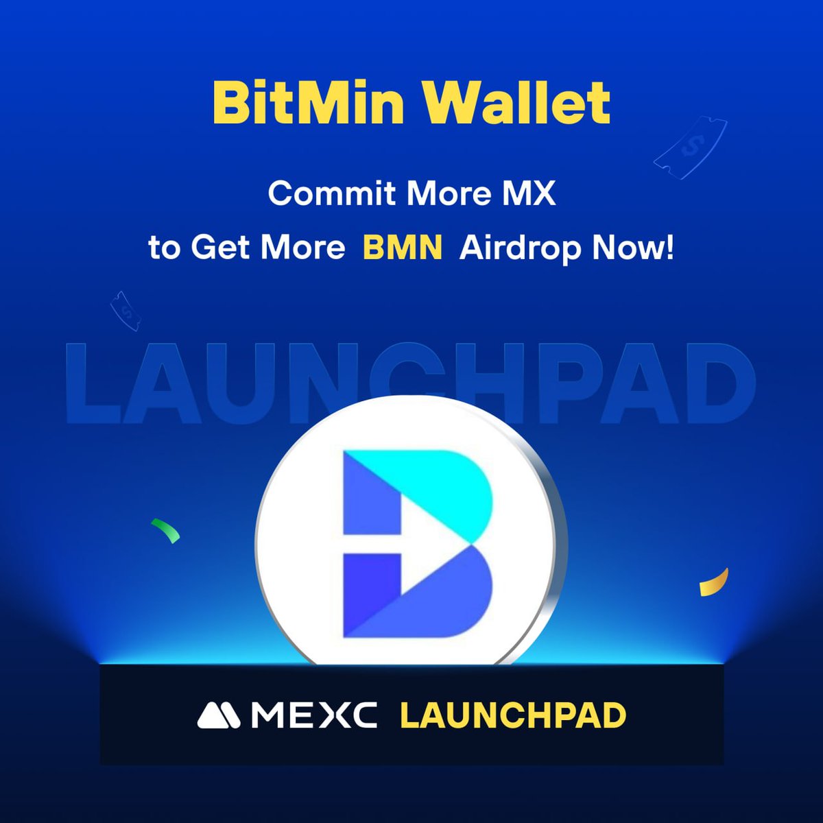 MEXC_DE's tweet photo. #MEXCLaunchpad ist da - Lasst uns mit #BitMinWallet feiern 🔥
Halte mindestens 1'000 $MX um für die $BMN Airdrops qualifiziert zu sein!
📷Registrierungszeitraum: 30 Tage vor 16.04.2024, 18:00 Uhr
📈 $BMN /USDT-Notierung: 22.04.2024 17:00 Uhr
Details: https://t.co/2Ey40tnUQd https://t.co/6JVLPoEMod