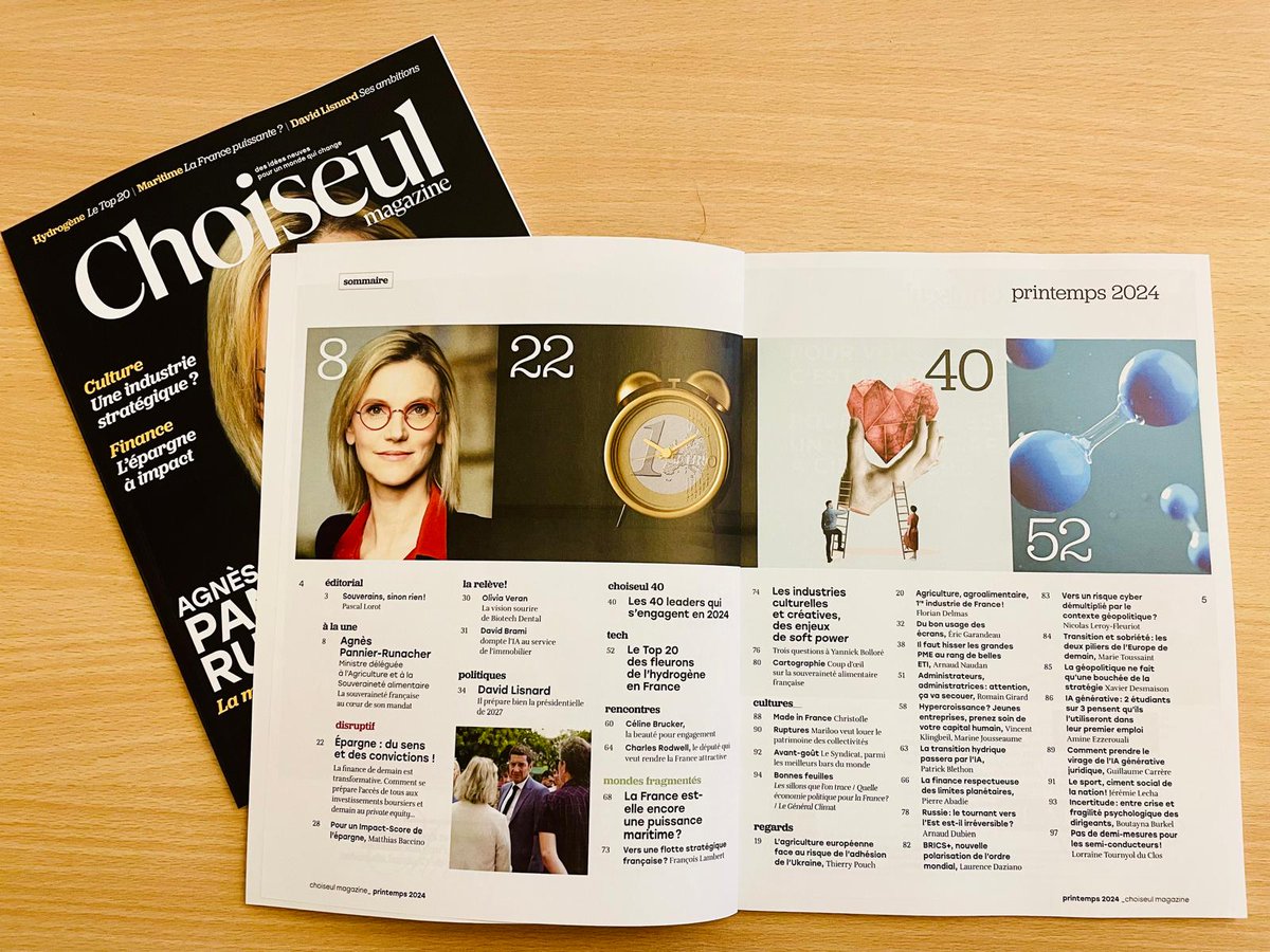 Grande nouvelle du jour : le 3è numéro de <a href="/ChoiseulMag/">Choiseul Magazine</a> est disponible en kiosque !

Vous le savez, #ChoiseulMagazine porte la mission de valoriser celles et ceux qui font l’#économie 🇫🇷 et agissent au service de notre #souveraineté.

Bonne lecture !

👉 bit.ly/3w23OK4