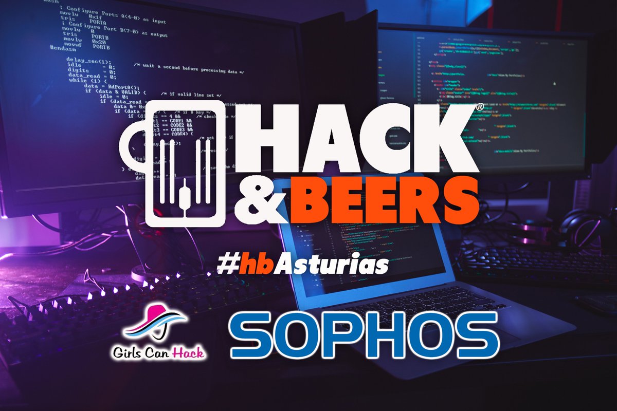 Nuevo <a href="/hackandbeers/">Hack&Beers</a> Asturias organizado por las chicas de <a href="/GirlsCanHack/">GirlsCanHack</a> el próximo 26 Abril con ponencias de Patricia Acebes, Sara Mª Ramírez y
Lucía Cañón.

Gracias a <a href="/SophosIberia/">SophosIberia</a> por las beers del evento. hackandbeers.es/events/hackbee… #hbAsturias
