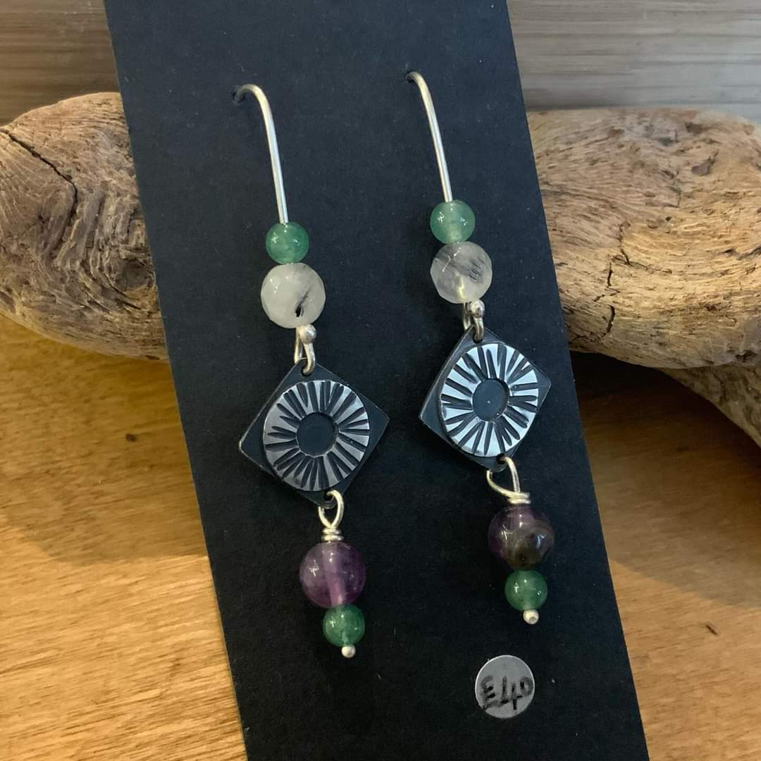 Some stunning new jewellery in by Christine Horsewill, made just a few miles away in #Clapham. The rings are gorgeously coloured, smooth and slightly adjustable.  I may just have treated myself!
 #earlybiz #Ingleton #yorkshiredales #jewellerydesigner