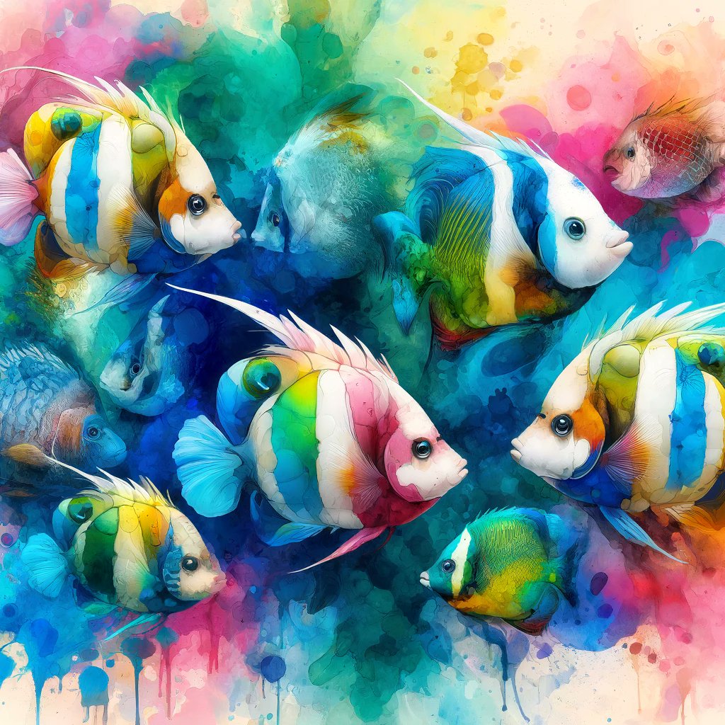 QT your #TropicalFish art. #DALLE #SOZO美術館 #熱帯魚