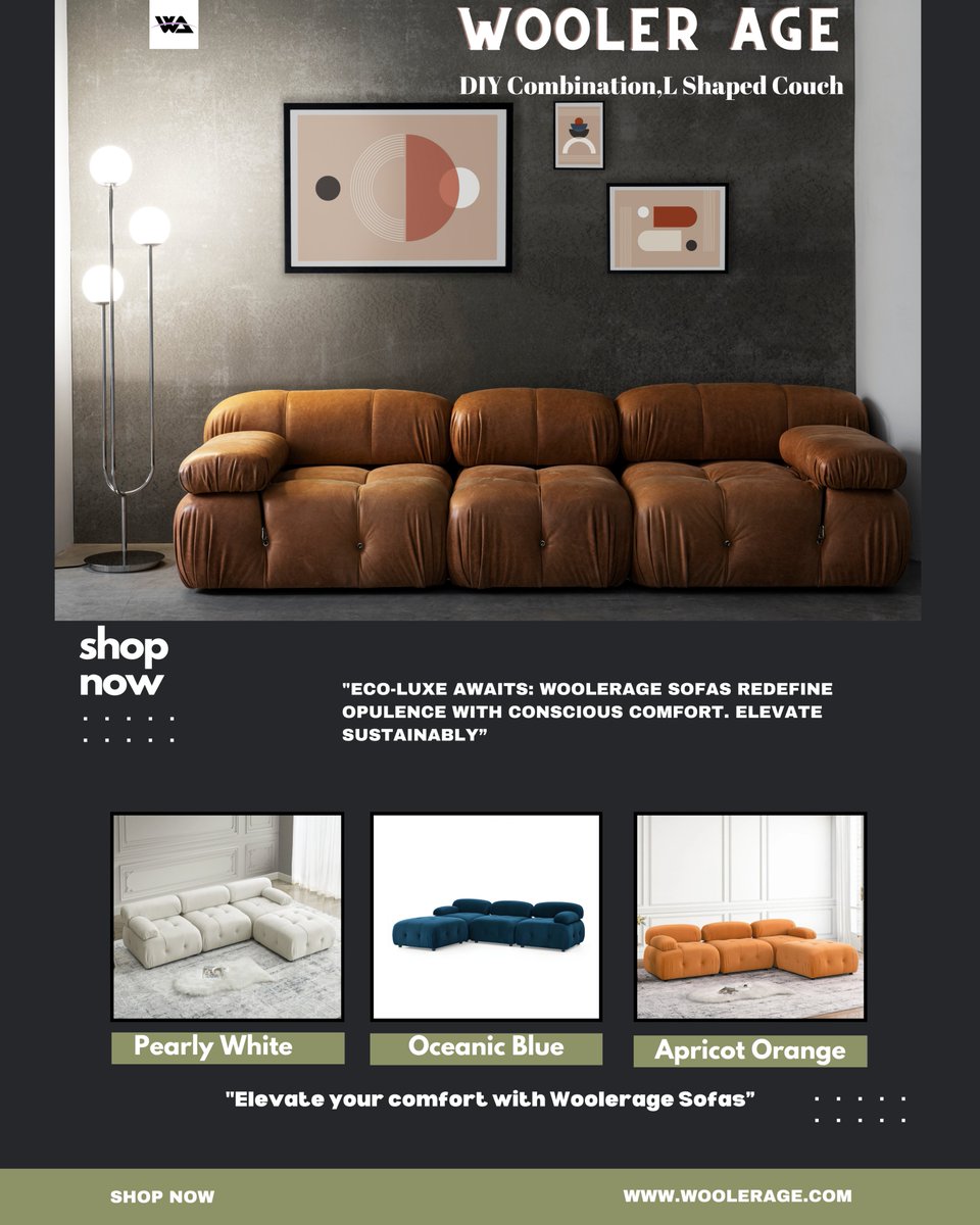 woolerage's tweet image. Wooler Age Modular Sectional Sofa DIY Combination L-Shaped Couch
Big Deals On..🎉
#sofainspiration #furniturefinds #livingroomgoals #homedecorusa #interiordesigninspo #comfycouch  #furniture #woolerage #couches #usainteriordesign #modernliving #cozyhome #sectionalsofa #usahome