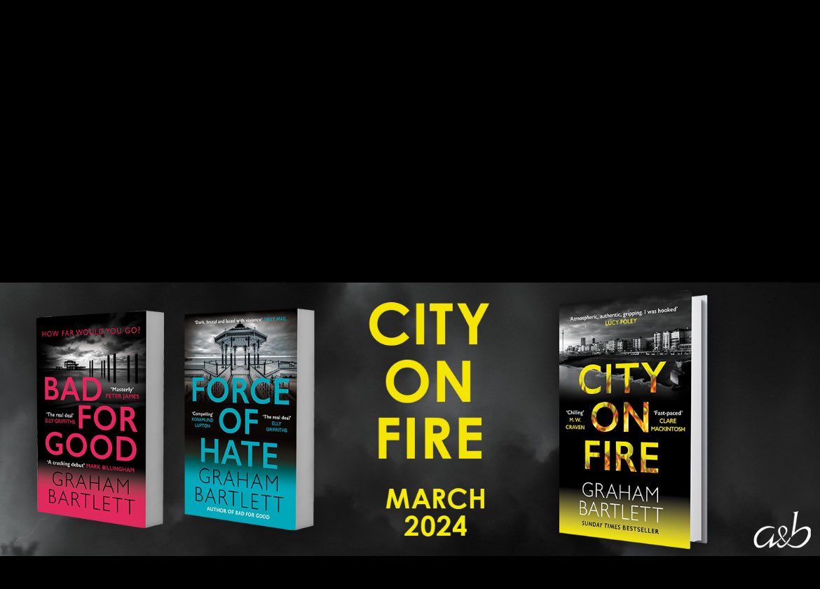 On Monday 22nd April at 1pm we have a treat for you on instagram
Live! If you are writing crime, thriller or police procedural & want to make it authentic @gbpoliceadvisor  knows how. He will be reading from his new book #CityOnFire Come join, bring questions. 👀👀 #giveaway