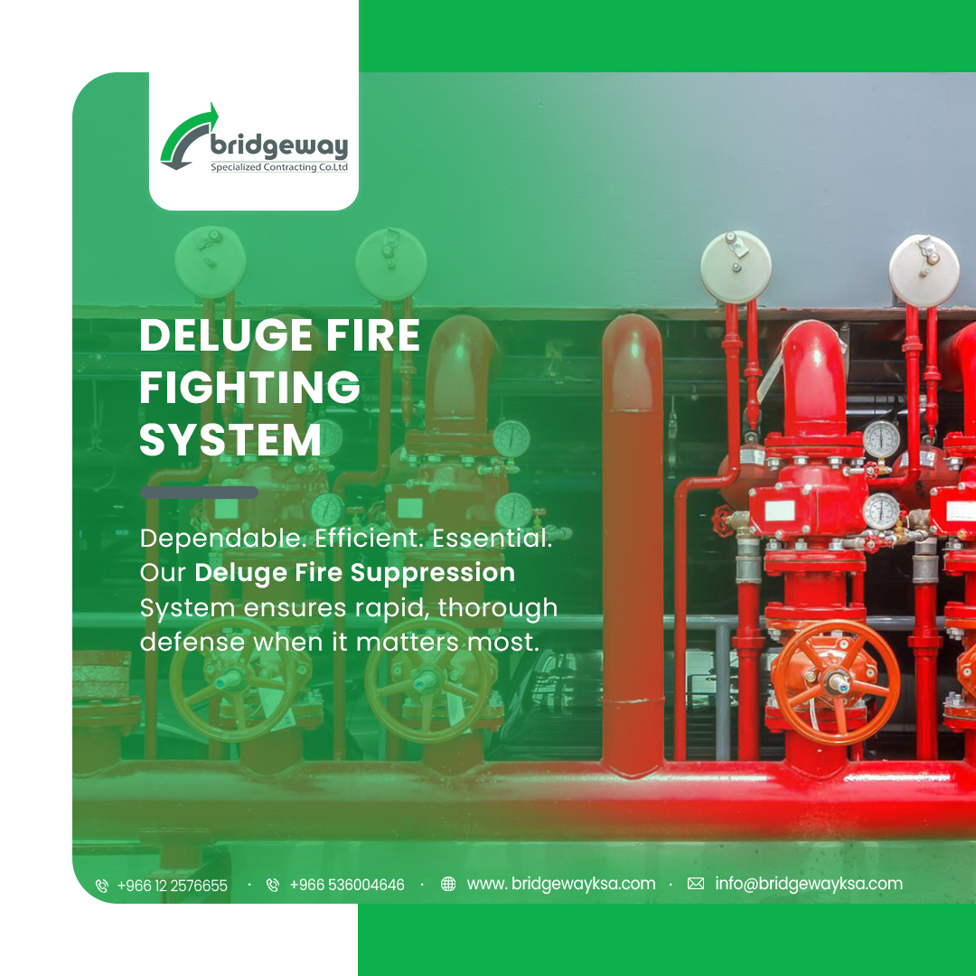 Deluge Fire Fighting: Unleashing Precision Protection 🔥
.
.
.
.
.
.
.
.
.
.
.
#innovation #technology #firefightingsystem #ksa #saudiarabia  #fireprotection  #sustainability #automation #delugefirefightingsystem  #safteymanagentsystem #robotics #artificialintelligence