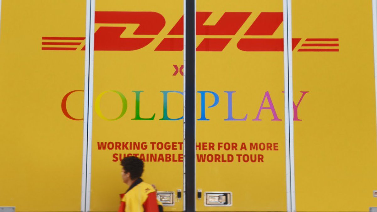 coldplayxtra's tweet photo. DHL will soon be releasing a documentary about their sustainable logistics solutions on Coldplay’s #MusicOfTheSpheresWorldTour 

⭐️ https://t.co/3WY8oDLRG2 https://t.co/rzPUp94JC2