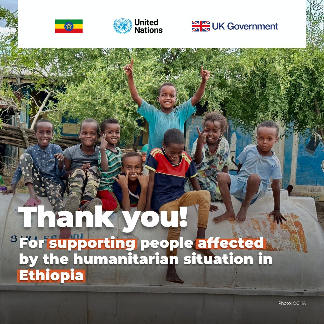 Thank you to the partners and friends who participated in the High-level Pledging Event Special thanks to all donors supporting humanitarian efforts in Ethiopia & to the co-hosts 🇪🇹🇬🇧 The more than $600m pledged will go a long way to save lives🩵 @mfaethiopia @RamizAlakbarov