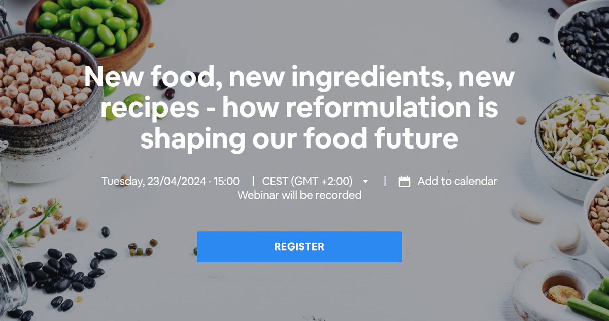 Interested in knowing how reformulation is shaping our #FoodFuture? Join @FoodDrinkEU’s reformulation webinar next Tuesday. Our colleague @michellePRnorm, Director External Affairs and Sustainability at Suntory Beverage & Food Europe, will take part in the discussion to