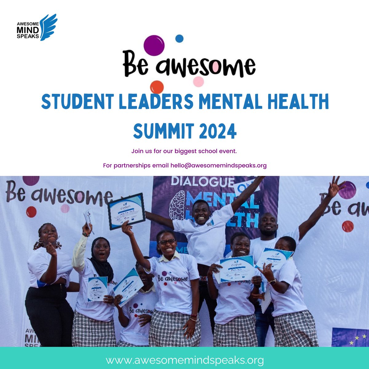 Exciting news! We're thrilled to announce the upcoming Student Leaders Mental Health Summit. Following the success of last year's inter-school dialogue involving 16 schools in Kampala and Arua, we're taking it up a notch this year! Focused on empowering school leaders