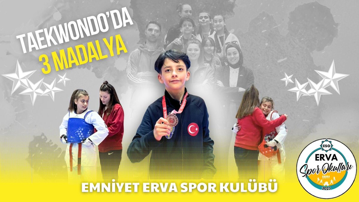 Kayseri Yıldızlar İl Seçmesi'nin 1. gününde KAYSERİ EMNİYET ERVA SPOR KULÜBÜ öğrencilerimiz 3 madalya kazandı. Beril Yeşil 1. 🥇 Nehir Utangaç 1. 🥇 Arda Ciritçi 2. 🥈 olmuştur. Öğrencilerimizi ve antrenörlerini tebrik ediyoruz. @gokmen_cicek_ @KayseriEmniyeti