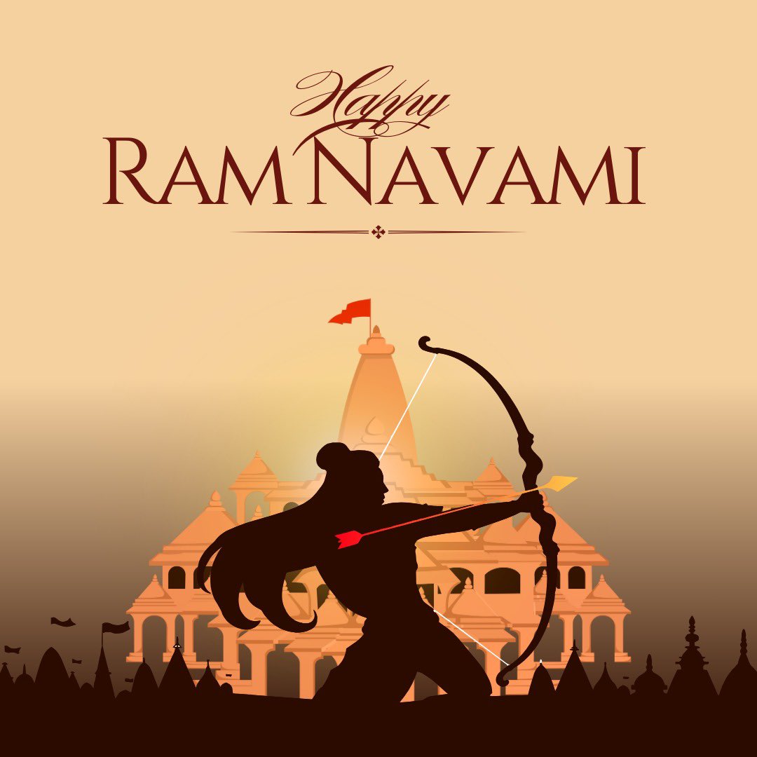 Happy #RamNavami to all our precious friends in India. भारत में हमारे प्रिय मित्रों को #रामनवमी की हार्दिक शुभकामनाएं। 🙏 May the blessings of #LordRam fill all our lives with happiness, prosperity, and peace. 🙏