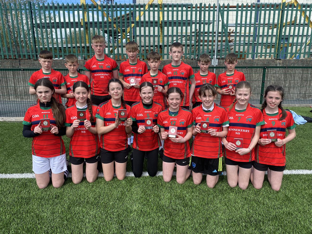 Our boys and girls soccer teams gave it their all in the @FAICarlow county finals yesterday. Both teams finished as runners up but had a great day competing against the top teams in their groups. Best of luck to @StFiaccs and @BallonNs who move forward. @faischools