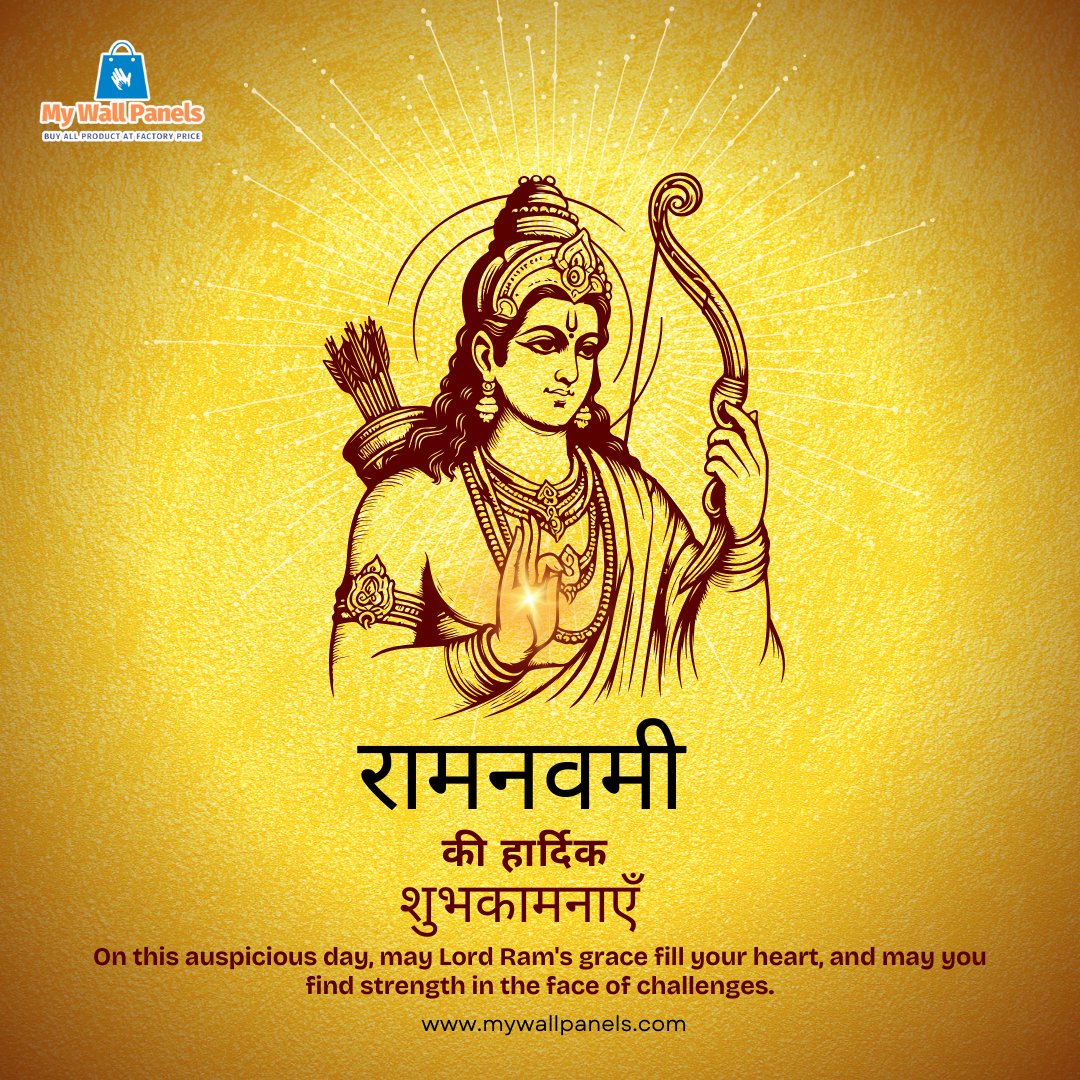 MyPanels's tweet photo. रामनवमी की हार्दिक शुभकामनाएँ 😊🙏✨

#ramji #ramnavmi #JaiShreeRam https://t.co/ASlTbosj1m