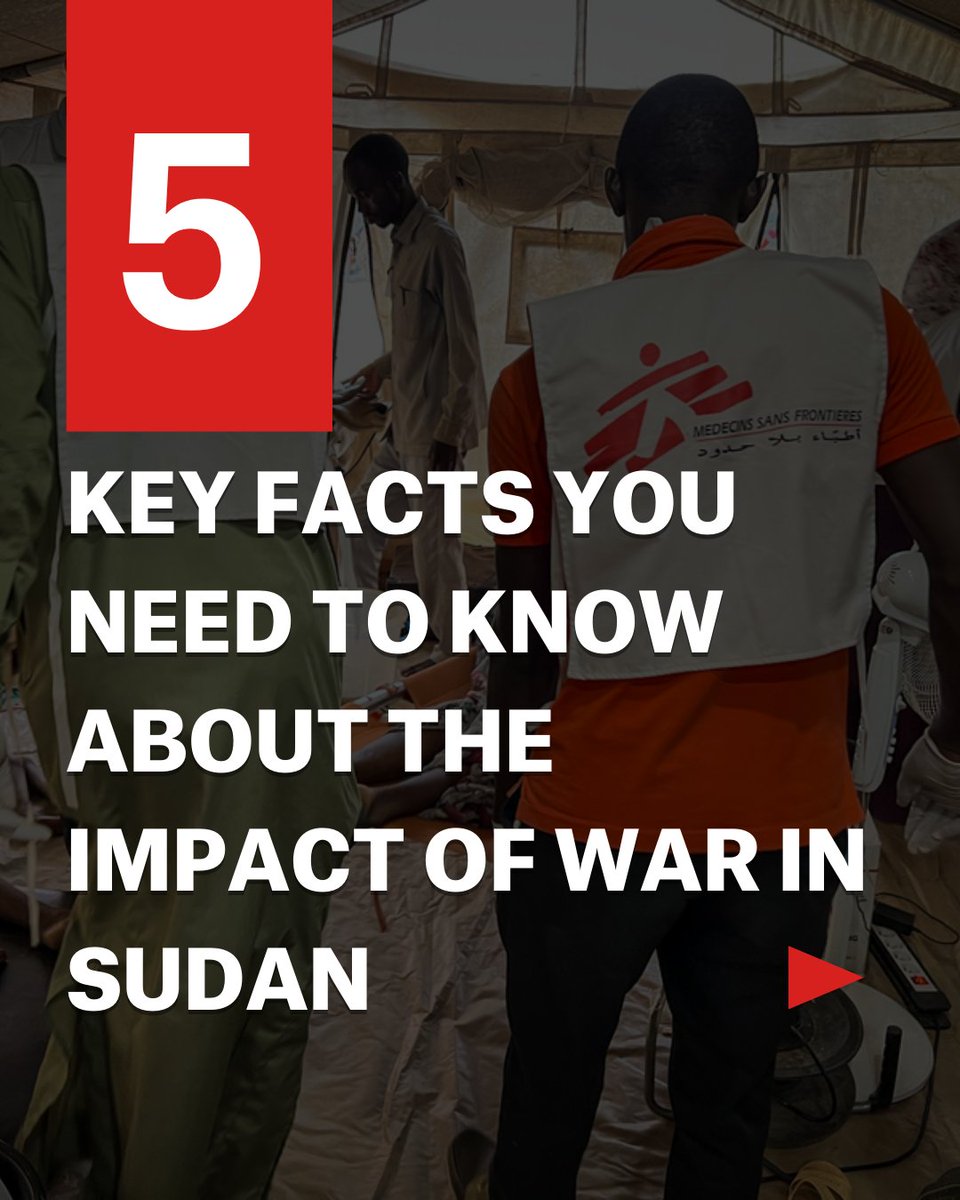 Here are some key facts you need to know about the impact of the war in Sudan on people’s health and healthcare:⁣ #TalkAboutSudan ⁣1/4