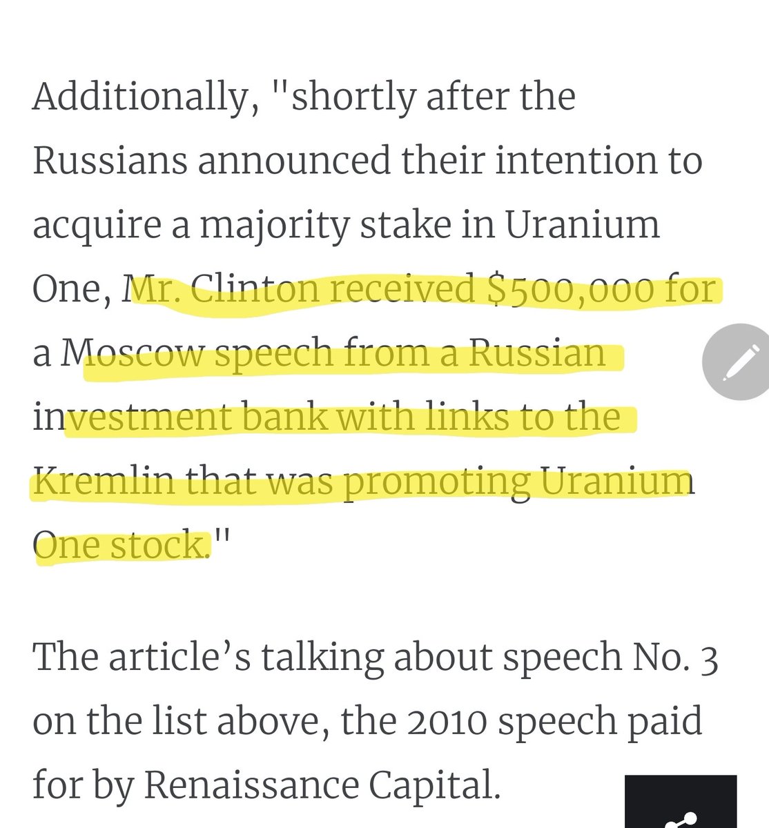 @EreaAndrzej @darmatel1 @sikorskiradek @MichaelJMorell @GenMhayden Ale Clinton biorący setki tysięcy dolarów za przemówienie w Moskwie to już jest akt twardego stawiania odporu ruskiej dziczy, nie? 😎 politifact.com/factchecks/201…