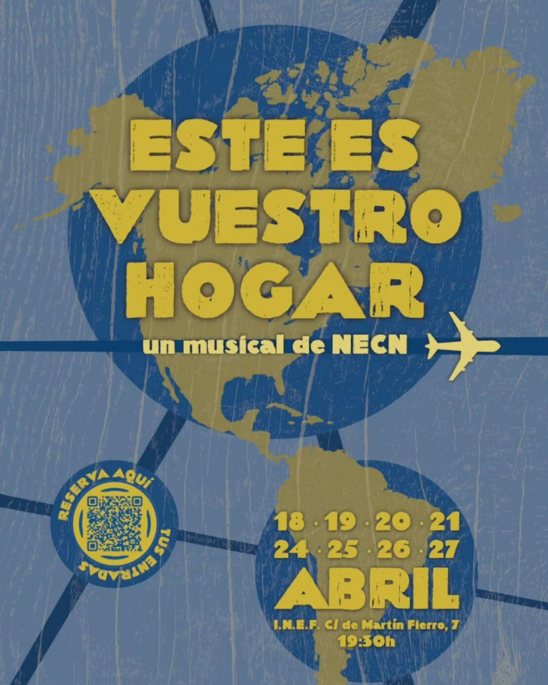 Nuestros estudiantes del grupo de #teatro @NoECulpaNuestra estrenan el jueves 18 de abril el #musical ‘Este es vuestro hogar’. A las 19:30, en @inefmadrid. Siguientes funciones: 19, 20, 21, 24, 25, 26 y 27 de abril. 🎟️ Entradas: short.upm.es/hfltn