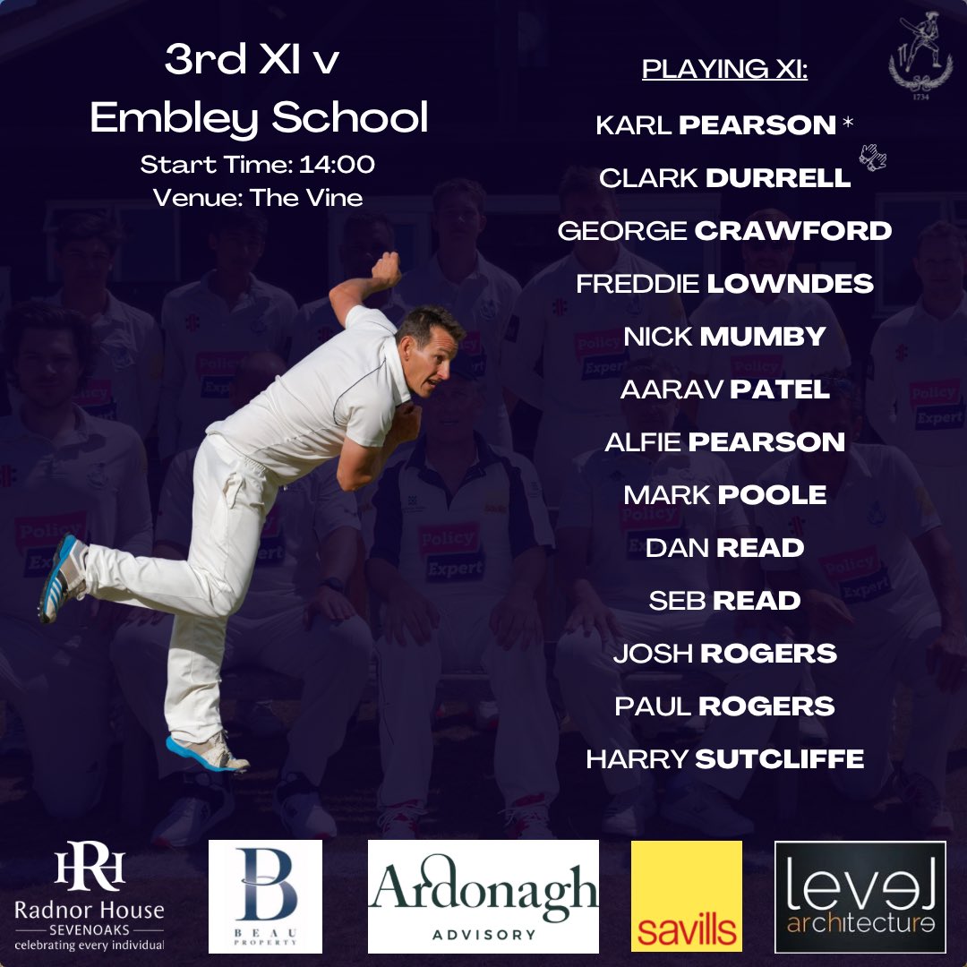 First Team Sheets of the year!! 📝 🏏 

After cancelled games last week we have the first team sheets of the season and we have 3 sides out this Saturday

Let’s hope the weather holds and we get some cricket in!

#svcc1734