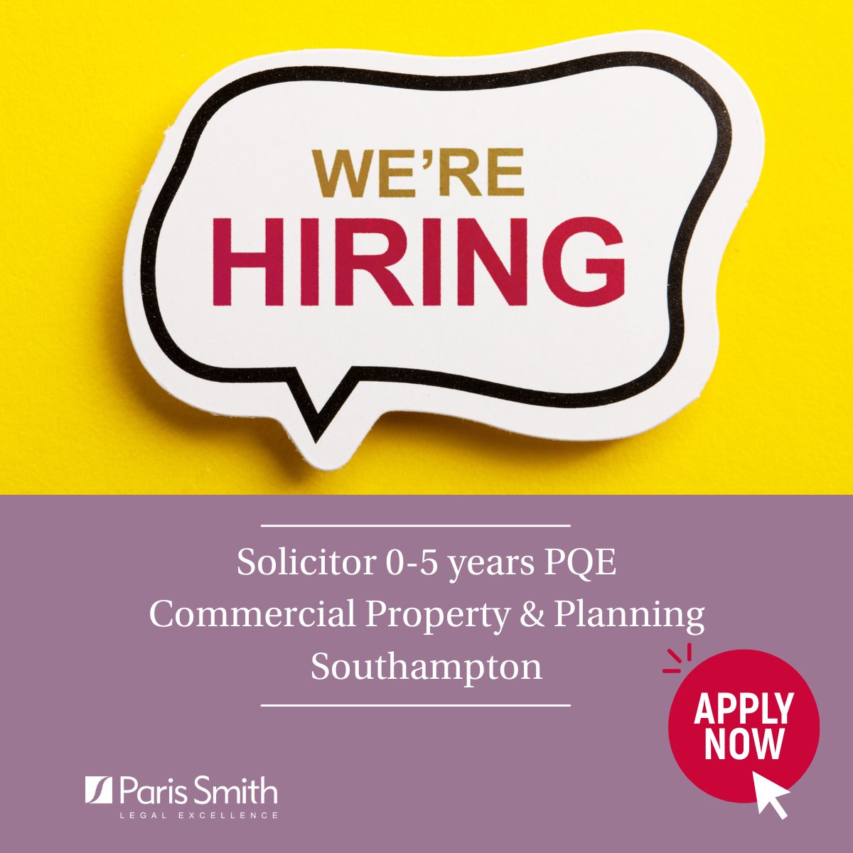 We are looking for a talented solicitor (0-5yr PQE) for our property team. Manage caseload and deliver excellence across property matters for institutions & businesses.

Apply now: parissmith.co.uk/career/commerc…  

#hiring #southamptonjobs