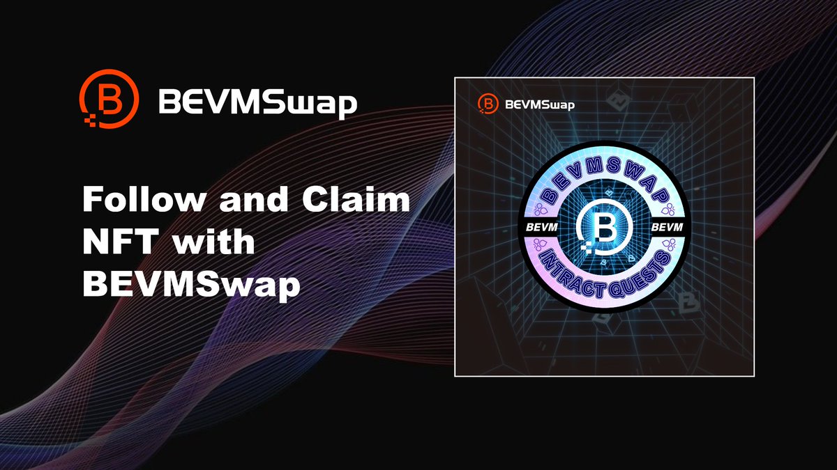 🎉We are excited to join the @BTClayer2 ECO Carnival on @intractcampaign! 🚀🚀🚀 💰Swap on #Bevmswap with any amount. ✅Complete task and claim your NFT reward, receive opportunity to participate in multiple #Bevmswap events, earn points and potentially receive direct token