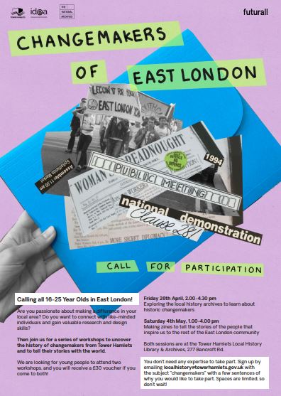 🌟 Calling all 16-25 Year Olds in East London! 🌟 We are looking for young researchers and co-creators to join us to at two workshops, you will receive a £30 voucher if you come to both!