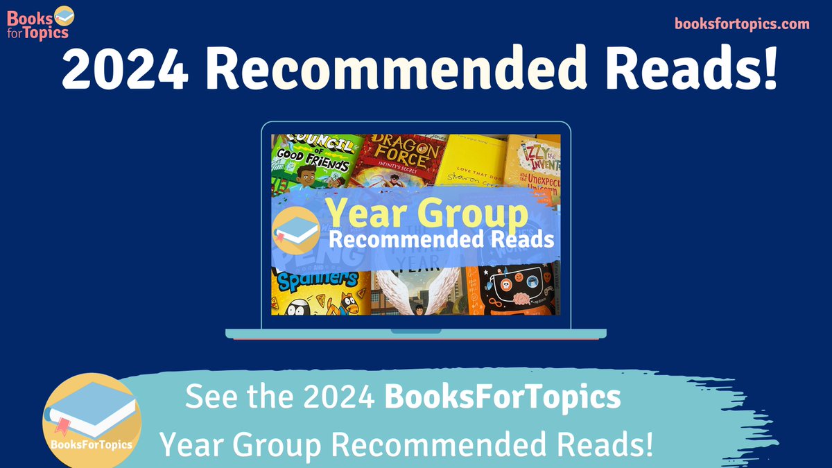 The 2024 Recommended Reads lists for each primary year group have launched from BooksForTopics @booksfortopics : booksfortopics.com/booklists/reco… We are delighted to spot our titles among the new BooksForTopics Year Group lists! 🥳📚🤩