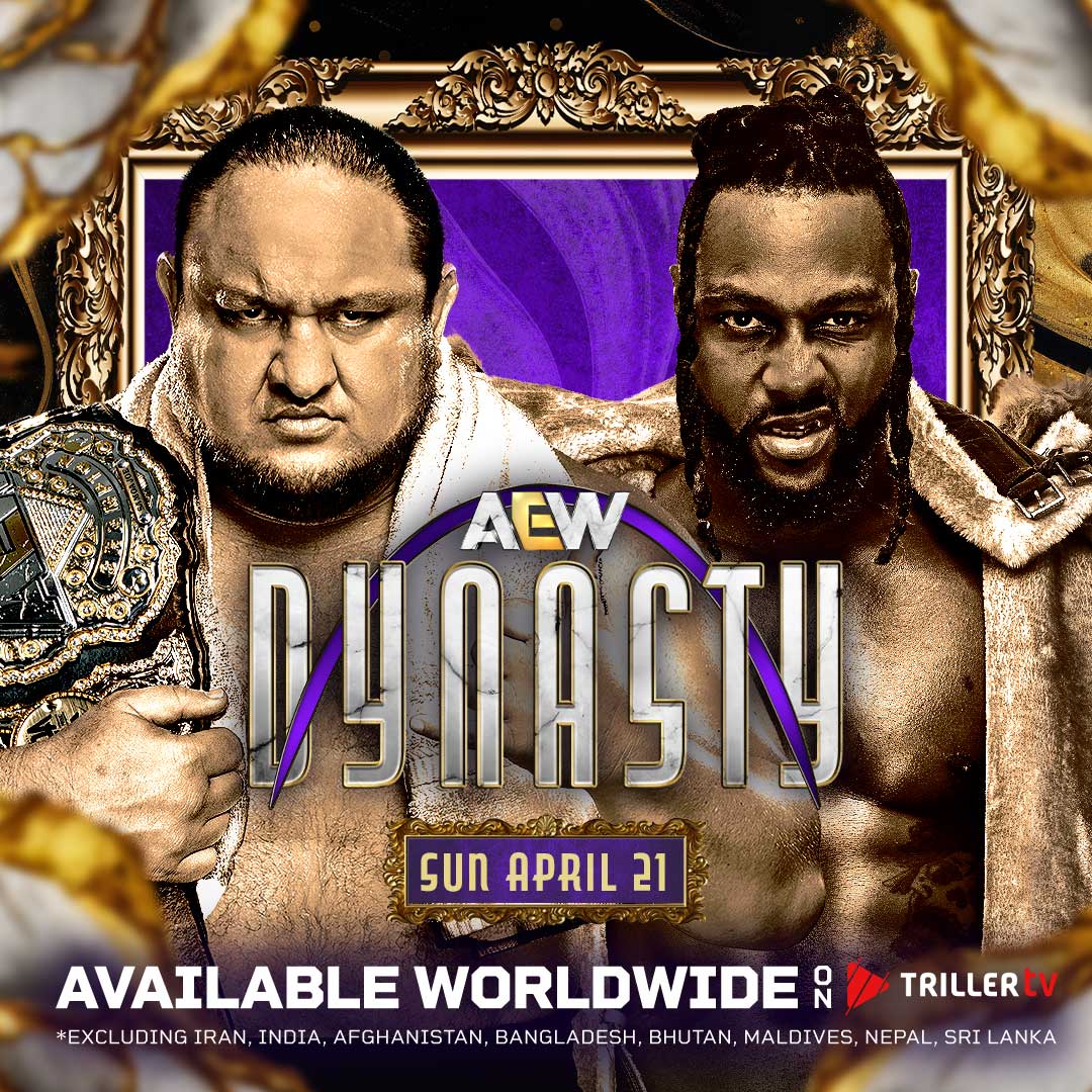 👇Here are some great reasons to watch #AEWDynasty Sunday on #TrillerTV. 🌍 Available worldwide *INCLUDING 🇺🇸 * 🎙️ Commentary in four languages ⏪ Arriving home late? Start the live stream from the beginning with the DVR feature ♾️ Unlimited Replays 👉 bit.ly/AEWDynasty