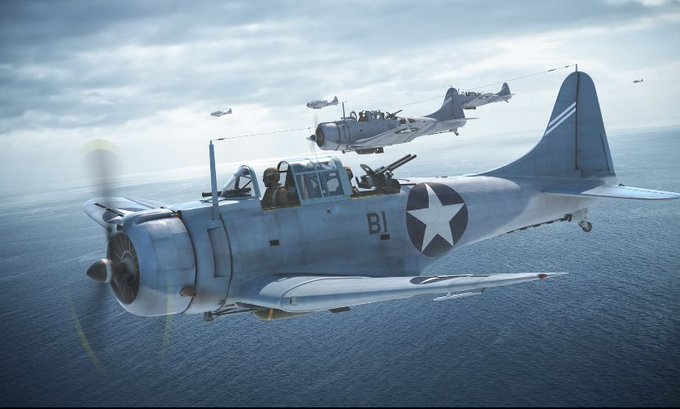DOUGLAS SBD DAUNTLESS the plane that sent FOUR Japanese Aircraft Carriers to the bottom of the Pacific Ocean during the Battle of Midway June 4-7 1942. Get some!