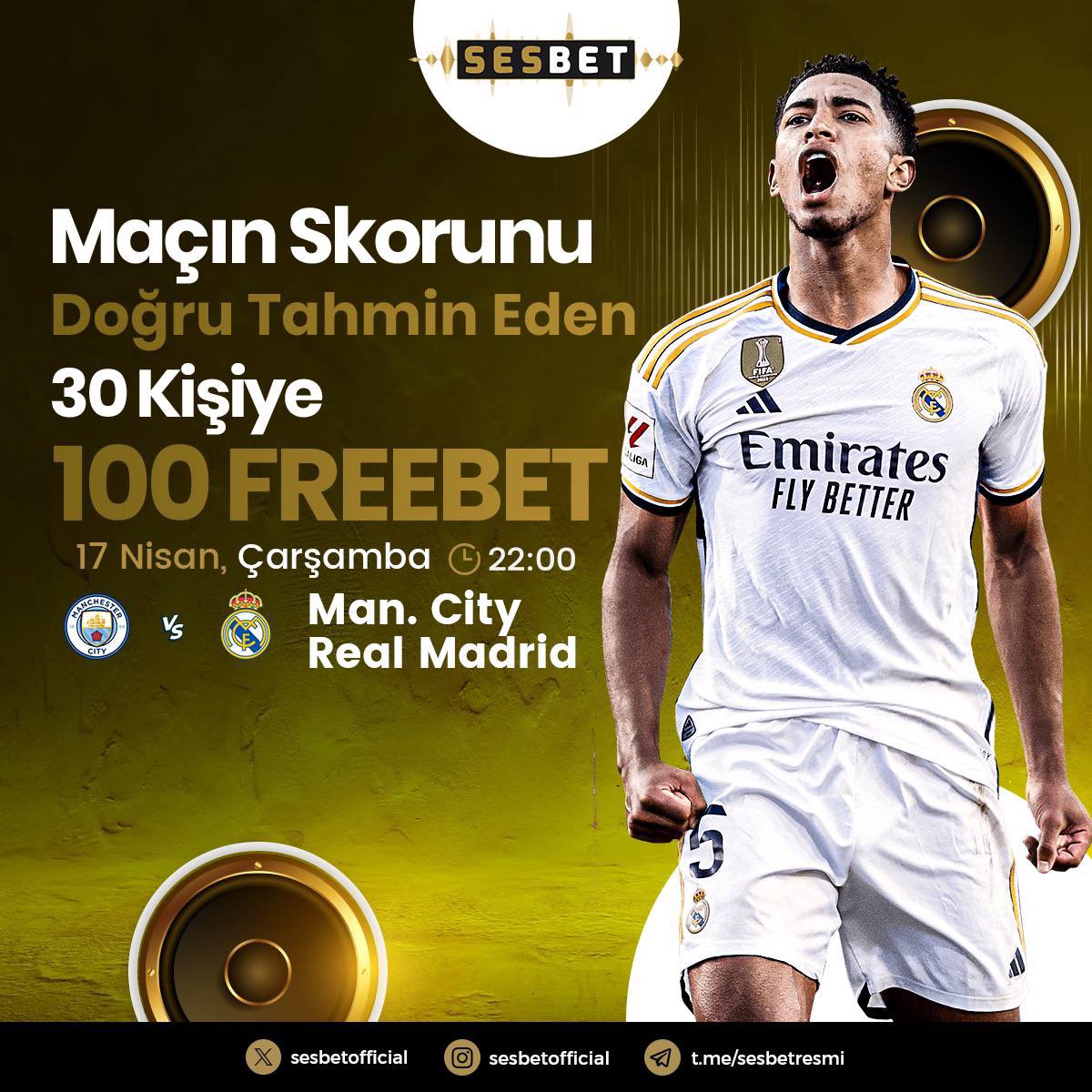 ⭐️MAÇIN SKORUNU DOĞRU TAHMİN EDEN 30 KİŞİYE 100 #FREEBET KAZANMA ŞANSI 

🚫KATILIM ŞARTLARI

⚠️TELEGRAM VE TWİTTER TAKİP 

⚠️SON İŞLEMİ ETK OLAN ÜYELER YARARLANMAZ 

📱TELEGRAM: t.me/sesbetresmi

KATILIMLAR SADECE TWiTTER'DAN OLACAKTIR

Güncel giriş heylink.me/sesbetguncel/