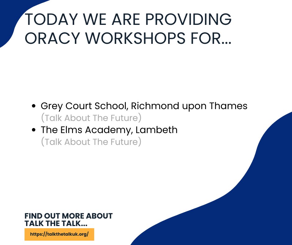 Our workshops today! 

@GreyCourtTweets 
@TheElmsAcademy
@JPFoundation 
#oracy #futurecareers #employability #JPF25 #talkthetalkuk #talkthetalk