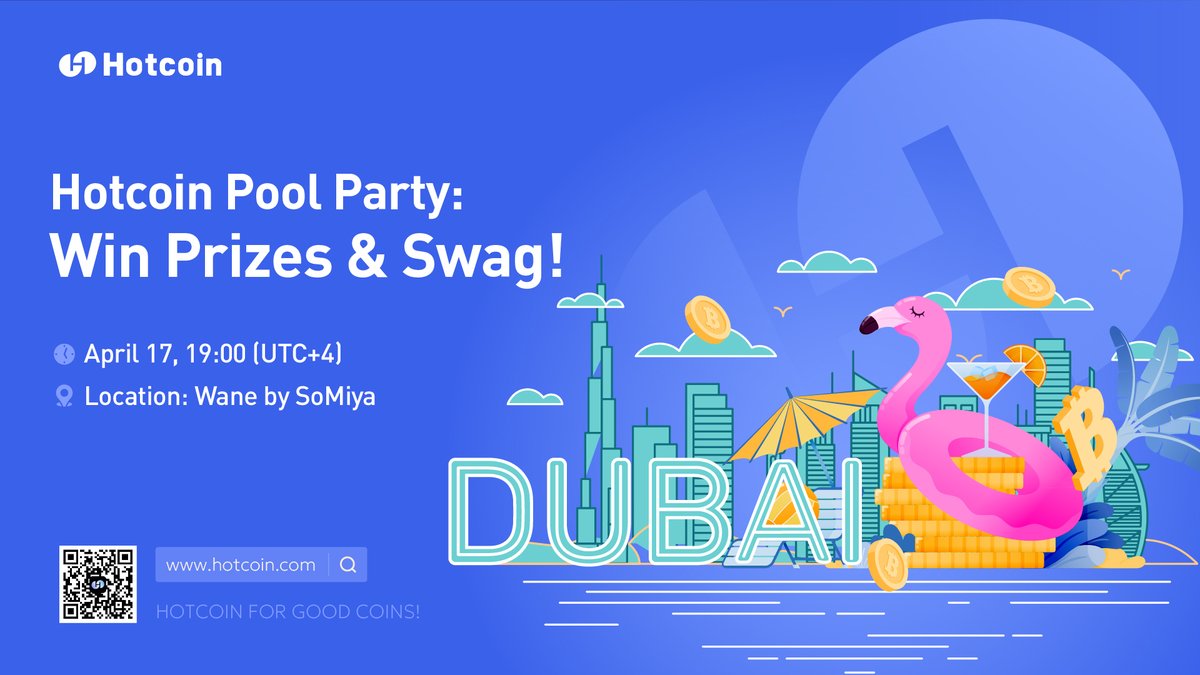 HotcoinGlobal's tweet image. 🤩 #Hotcoin x #TradingLink: DuBai Token2049 Starlight Carnival Night 🍷

🥳 Leave your mark at our Dubai pool party! Capture beautiful moments and tweet @HotcoinGlobal for a chance to win a share of 500 USDT!

How to Participate:
✅ Follow us
✅ Check in and take photos at the