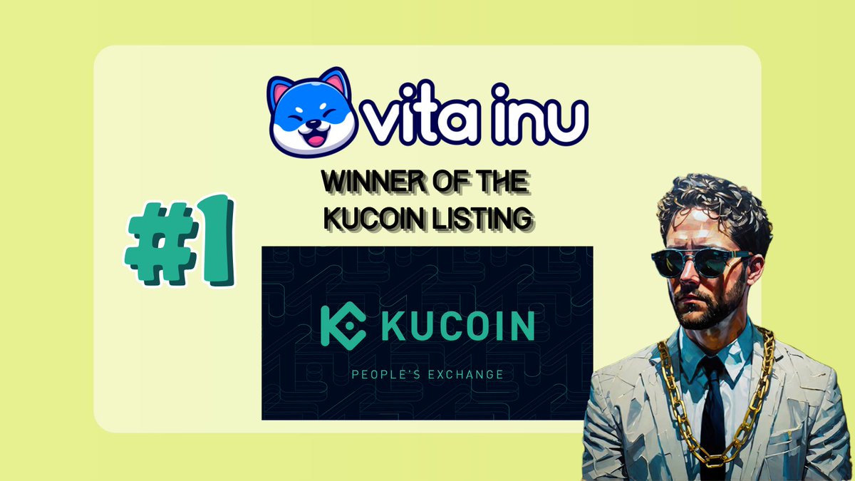 🚀 Exciting news!

🎉 Vita Inu (VINU) emerges as the winner of the listing vote and will soon join the @kucoincom family! This listing is not just a milestone but a gateway to new opportunities for @VitaInuCoin. 

Get ready for takeoff! 🐶✨ #KuCoin #CryptoListing

What are the