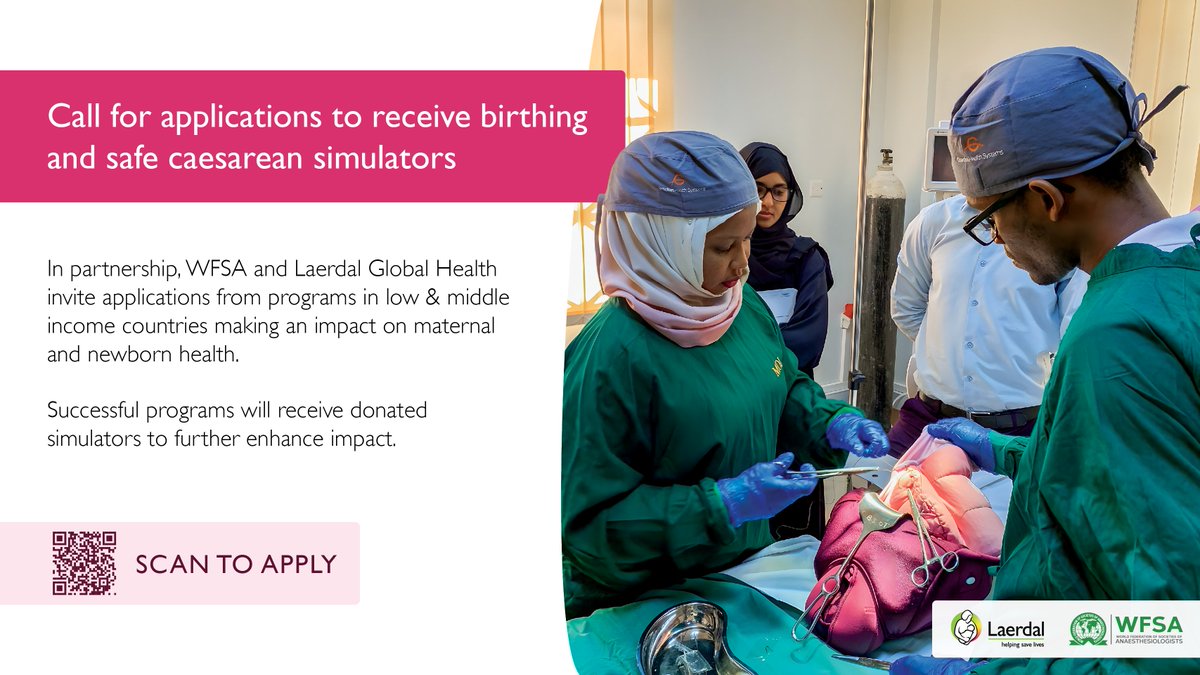 Applications remain open: laerdalglobalhealth.com/lgh-wfsa-appli… #safesurgery #globalhealth #maternalcare #obstetrics