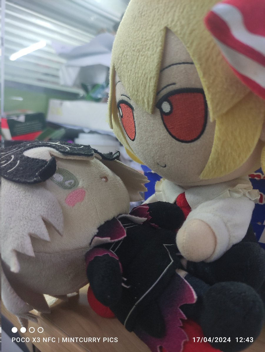 CirnoFumoTan's tweet photo. "Rumia! What are you doing?!"
That's not a baby. That's an Alter! Stop spoiling her!
#rumia #rumiasubday #touhou #jaltermini #jamini #fumo #sanriofgo #fgo #plushies https://t.co/PfgCOJcwZO