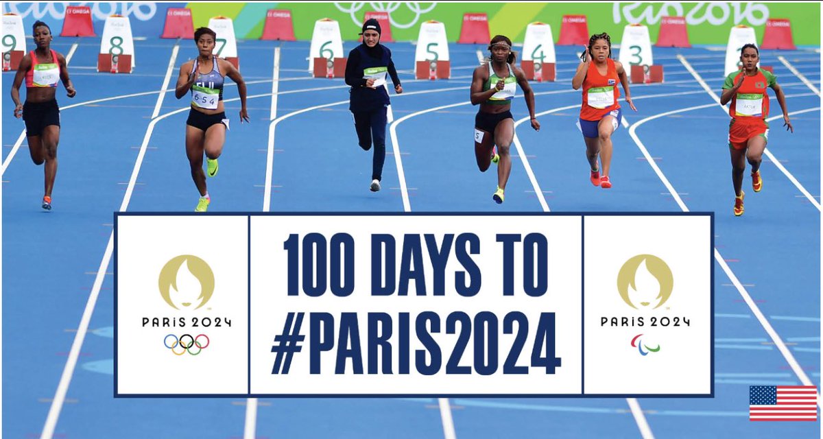 Presne 100 dní nás delí od začiatku olympijských hier v Paríži. #paris2024