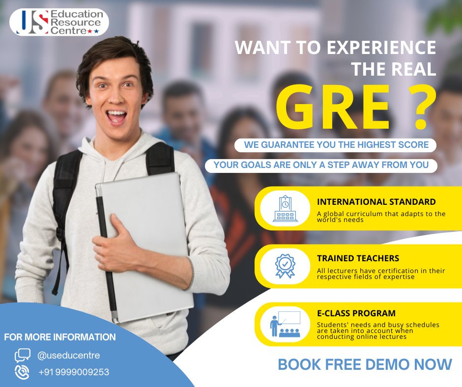 Looking to get a score of 320+ in GRE?

This is the right place to be in.

Book your free counselling session now!
For any other queries, visit wa.link/wp3its
or call 099990 09253
#studyinabroad #gre #greexam